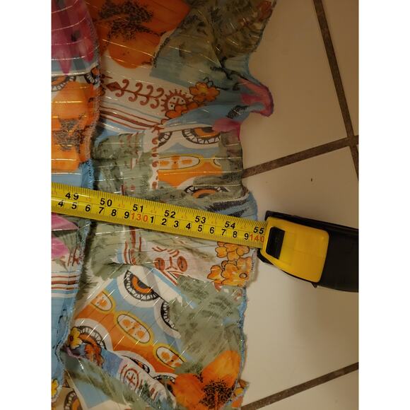 A And B Spaghetti Strap Backless Floral Print High-Low Tiered Dress Womens Small - Picture 7 of 9